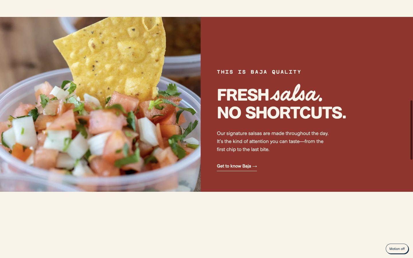 Baja Fish Tacos project screen 3
